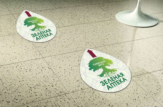 наклейка на пол