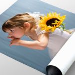 фото ребенка на постерной бумаге