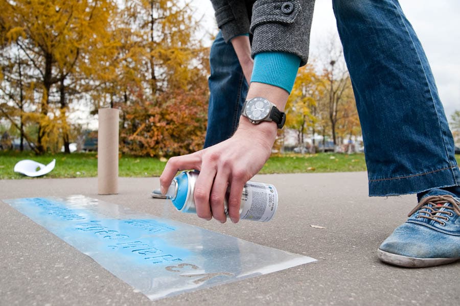 рекламные трафареты