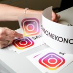 наклейка с ником инстаграм