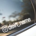 наклейка с ником инстаграм