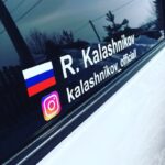 наклейка инстаграм на авто