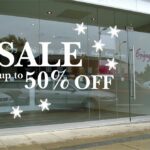 наклейка на стекло скидка